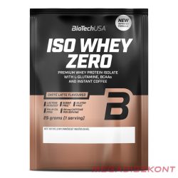   BioTech fehérjepor Iso Whey Zero 25g - caffé latte (50 db/#)