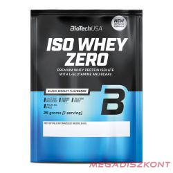   BioTech fehérjepor Iso Whey Zero 25g - black biscuit (50 db/#)