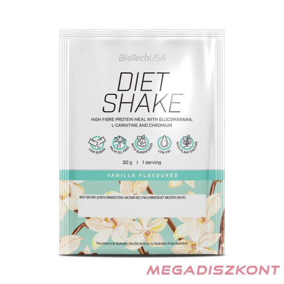 BioTech fehérjepor Diet Shake 30g - vanília (50 db/#)