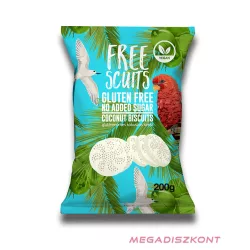 FreeScuits gluténmentes keksz 200g - kókuszos (21 db/#)