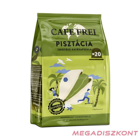 Cafe Frei kávékapszula Nespresso komp. 20 db - Pisztácia ízesítésű pörkölt,őrölt