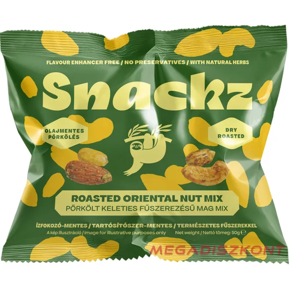Snackz pörkölt mag-mix 50g - keleties fűszerezésű (24db/#)