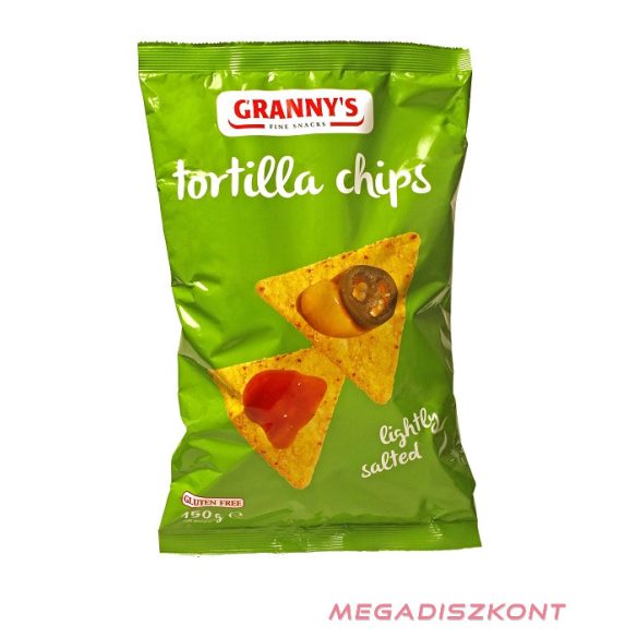 Granny’s Tortilla Chips Enyhén sós 150g (12 db/#)