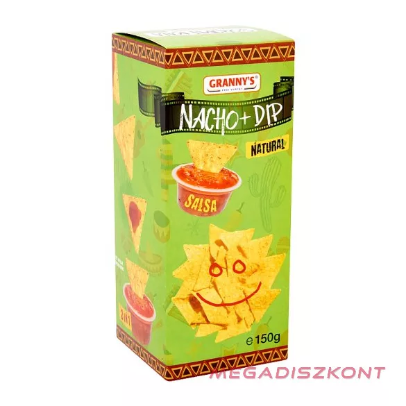 Granny’s Nacho és Dip Enyhén sós 150g (16 db/#)