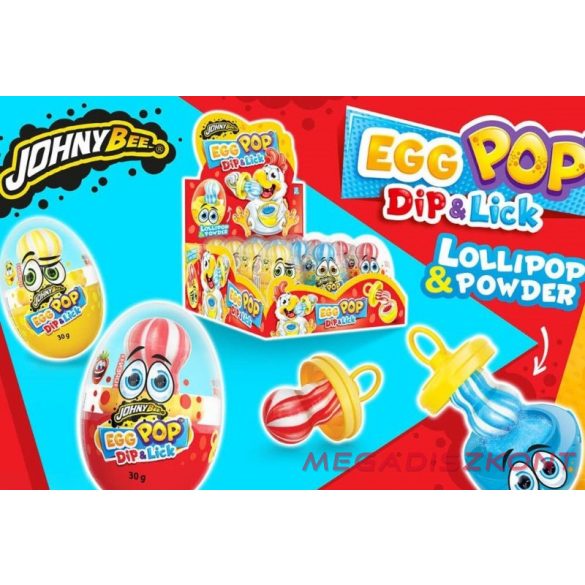 JOHNY BEE Egg Pop Dip & Lick 30g (12 db/dp, 144 db/#)