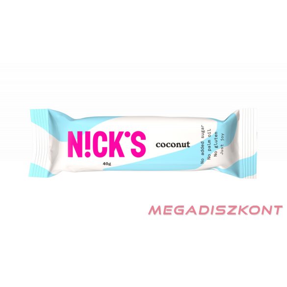 Nick's szelet 40g - KÓKUSZOS (15 db/#)