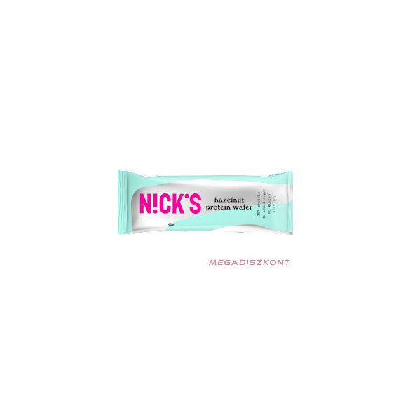 Nick's fehérjés ostyaszeszelet 40g - MOGYORÓS (24 db/#)