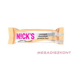 Nick's fehérjeszelet 50g - caramel chocolate (12 db/#)