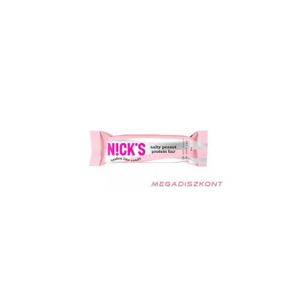 Nick's fehérjeszelet 50g - salty peanut (12 db/#)