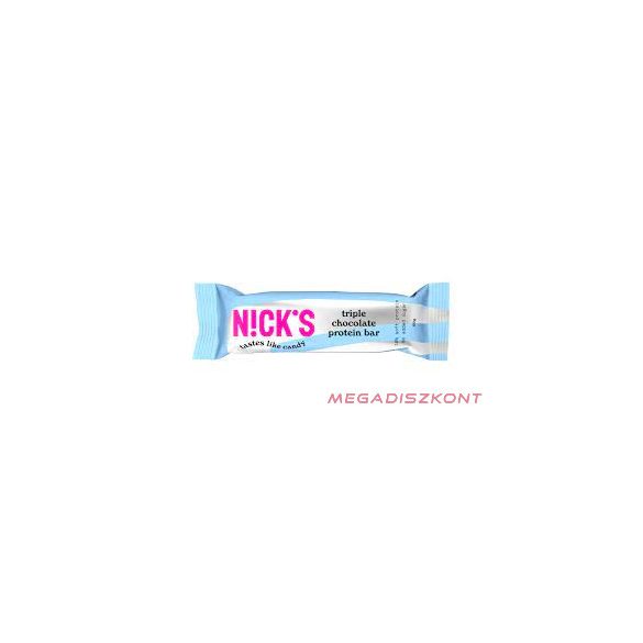 Nick's fehérjeszelet 50g - triple chocolate (12 db/#)