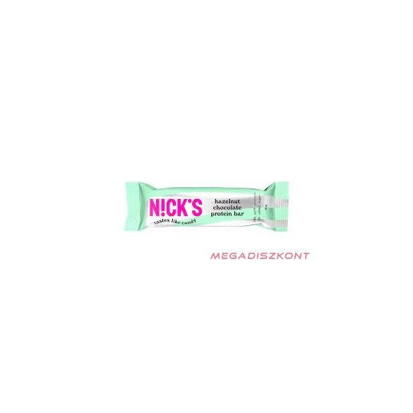 Nick's fehérjeszelet 50g - hazelnut chocolate (12 db/#)