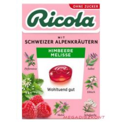 Ricola 40g - Málna-Citromfű (10 db/#)