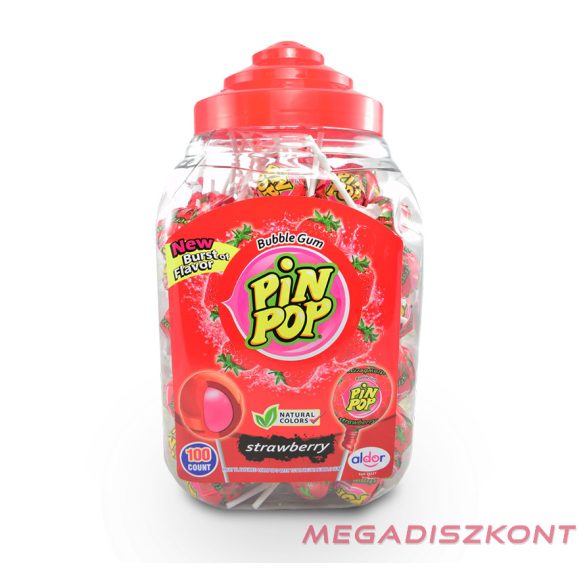 PIN POP Strawberry 18g (100 db/dp, 600 db/#, 3600 db/sor)
