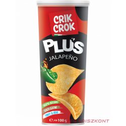  Crik Crok gluténmentes burgonya chips 100g - JALAPENO (15 db/#)