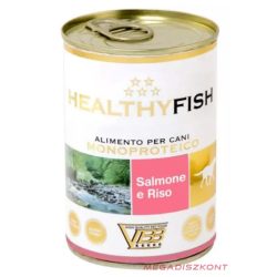   Healthy Meat kutyaeledel konzerv 400g - MONOPROTEIN lazac és rizs (24 db/#)