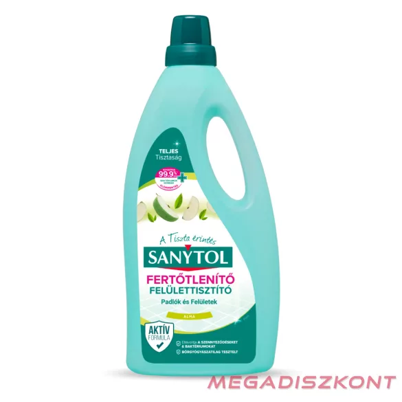 Sanytol fertőtlenítő felülettisztító 1000 ml - alma (12 db/#)