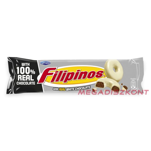 FILIPINOS keksz 120g - Fehércsokoládé (12 db/#)