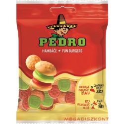 Pedro gumicukor 80g - Fun Burgers (20 db/#)