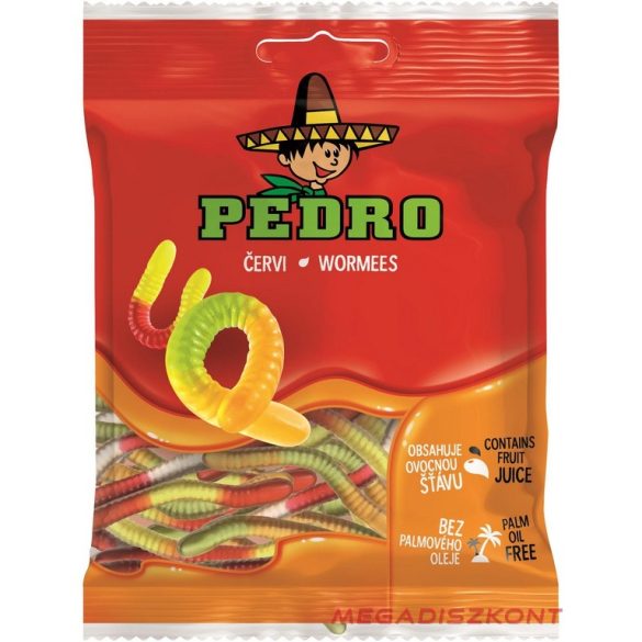 Pedro gumicukor 80g - Wormees (20 db/#)