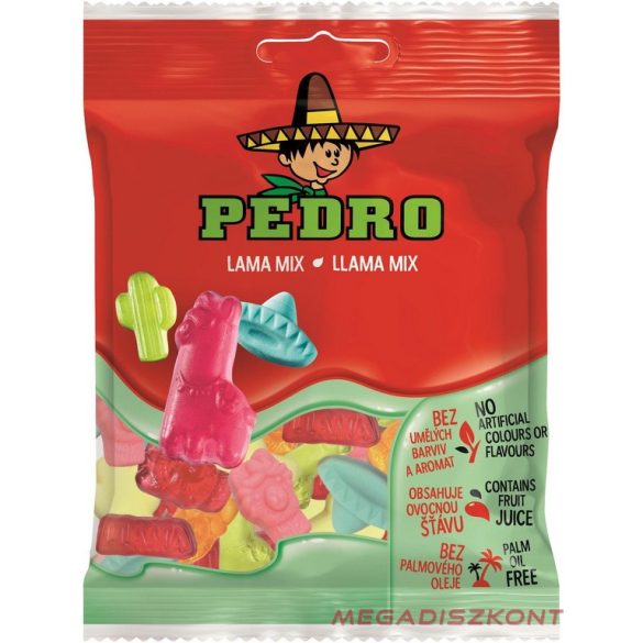 Pedro gumicukor 80g - Llama Mix (20 db/#)