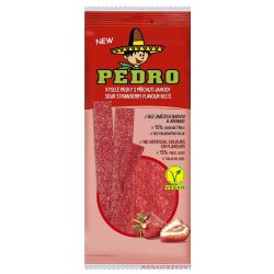 Pedro gumicukor 80g - Strawberry belts - Vegán (20 db/#)