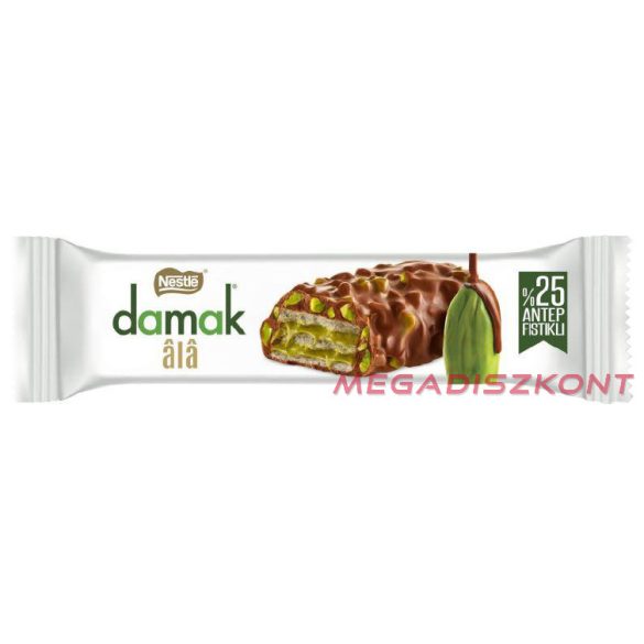 Nestlé Damak ostyaszeletes 30g - pisztáciás tejcsokoládé (12 db/#)
