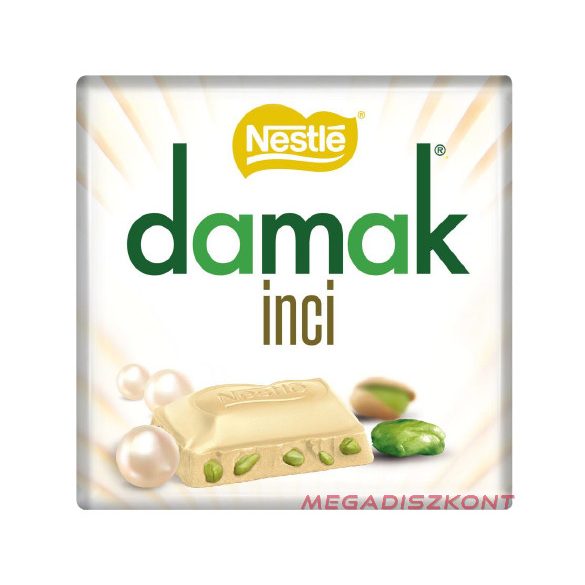 Nestlé Damak táblás csokoládé 60g - pisztáciás fehércsokoládé (6 db/#)