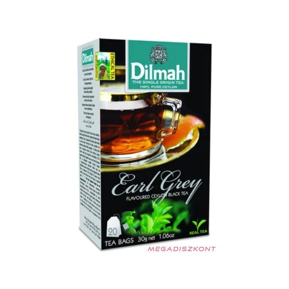 Dilmah fekete tea 20x1,5g - Earl Grey bergamottal (12 db/#)