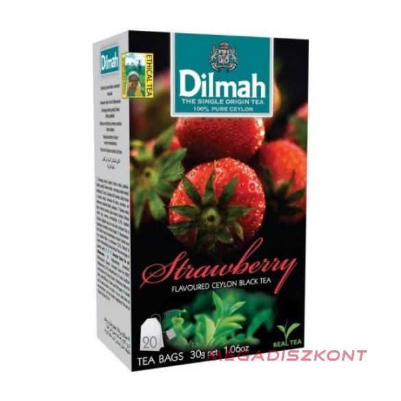 Dilmah fekete tea 20x1,5g - Eper (12 db/#)