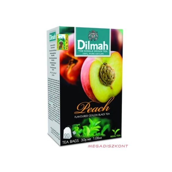 Dilmah fekete tea 20x1,5g - Barack (12 db/#)
