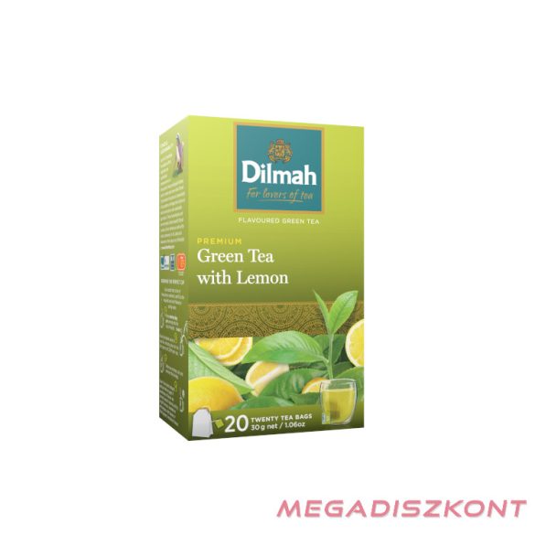 Dilmah zöld tea 20x1,5g - Citrom (12 db/#)