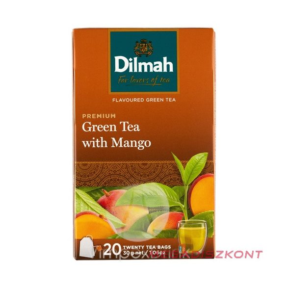 Dilmah zöld tea 20x1,5g - Mango (12 db/#)