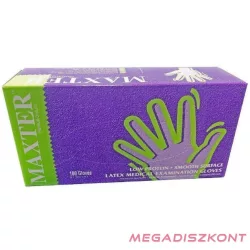 MAXTER Latex kesztyű S 100db