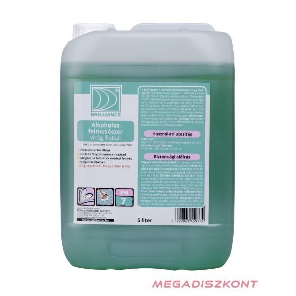 Brilliance Alkoholos felmosó virág illattal 5L