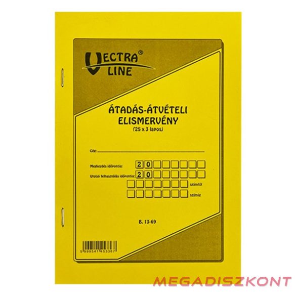 Nyomtatvány átadás - átvételi elismervény VECTRALINE 25x3
