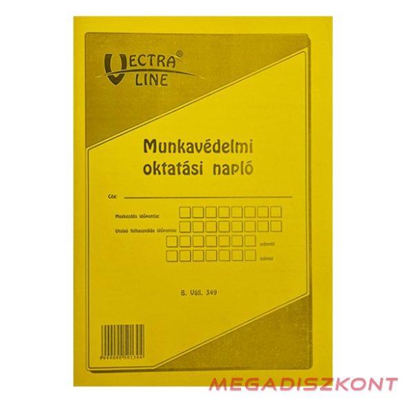 Nyomtatvány munkavédelmi oktatási napló VECTRALINE