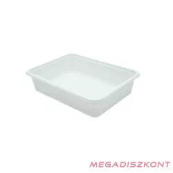 Szögletes alj 500ml PP fehér (50 db/csomag, 400 db/karton)