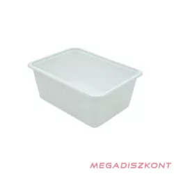   Szögletes alj 1000ml PP fehér (50 db/csomag, 400 db/karton)