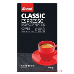 Bravos Espresso vákuumcsomagolt őrölt kávé 1kg