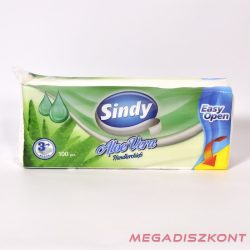 Sindy papír zsebkendő AloeVera 3rtg 100 db EasyOpen