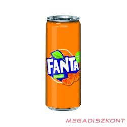 COCA Fanta narancs sleek can 0,33l