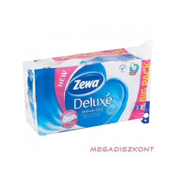 Zewa Deluxe 3 rétegű toalettpapír DelicateCare 16tekercs