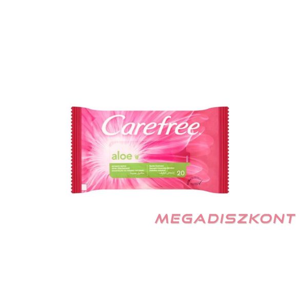 Carefree intim törlőkendő Aloe Vera és Zöld Tea 20db