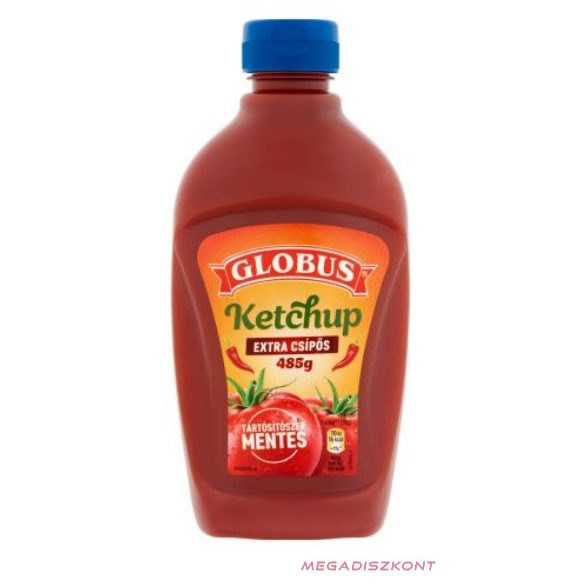 GLOBUS ketchup extra csípős 450g/485g