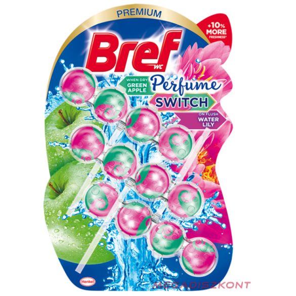Bref Color-active PerfumeSwitch wc-frissítő Apple-WaterLily 3x50g