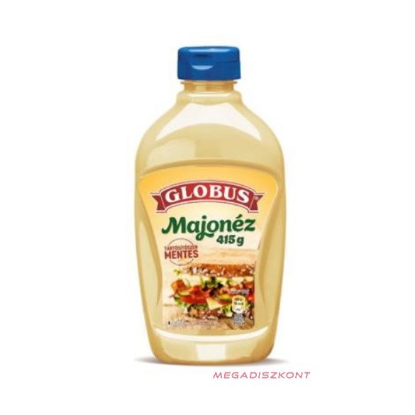 GLOBUS majonéz 415g új flakonos