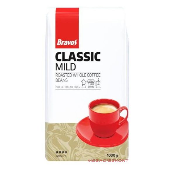 Bravos Classic Mild Szemes kávé 1kg