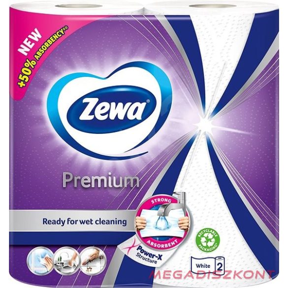 Zewa Premium 2 rétegű papírtörlő, 2 tekercs, 45 lap
