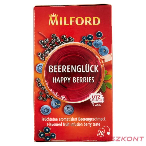 Milford Bogyósgyümölcs ízű gyümölcstea 20x2,5g