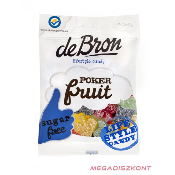 DeBron gumicukor 90g - POKERFRUIT (12 db/#)